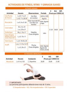 Actividades verano Algete