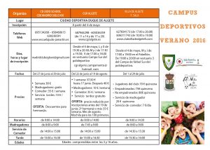 Actividades verano Algete