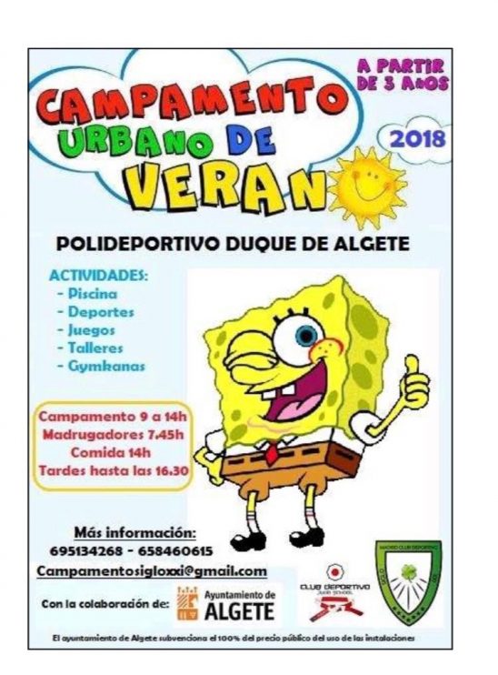 Campaña de verano Campus Algete 2018