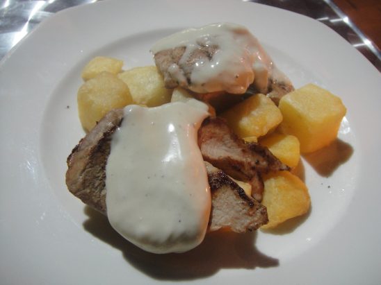 Receta Solomillo de cerdo al roquefort