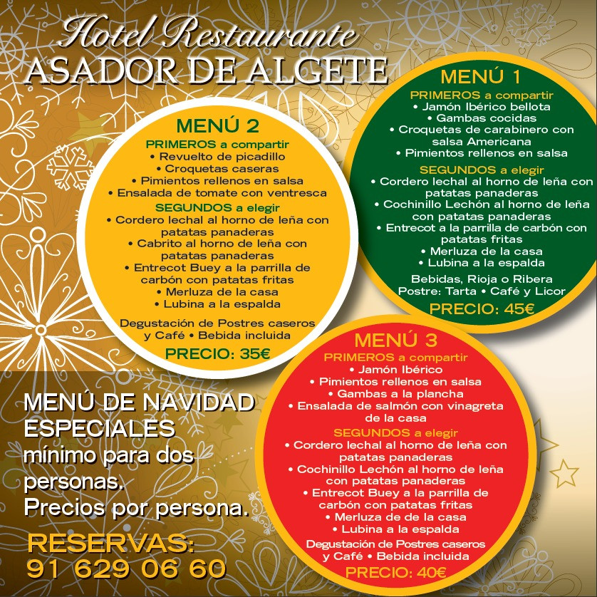 Hotel Restaurante Asador Algete Comida Navidad